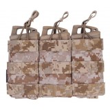 Tasca Porta Caricatore Triplo Open Top AOR1