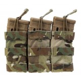 Tasca Porta Caricatore Triplo Open Top Coyote Brown