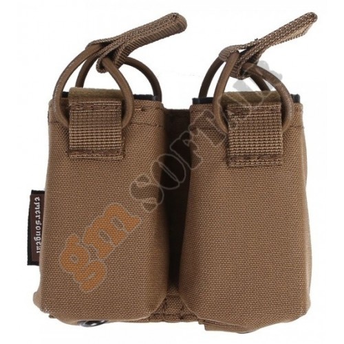 Double Pistol Magazine Pouch for SS Vest Coyote Brown (EM6374 Emerson)