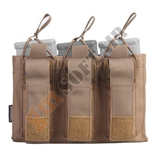 5.56 &amp; Pistol Single Open Top Magazine Pouch Coyote Brown (EM6361 Emerson)