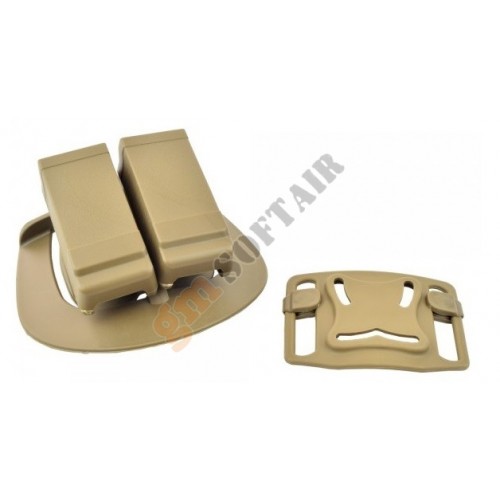 Porta Caricatori Doppio in ABS - Glock - Black (HGLCAR Exagon)