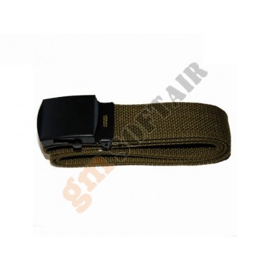 Belt with metal buckle Olive Green (241251-G 101 INC)