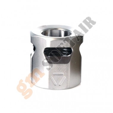 S.I. Circular Micro Threaded Barrel Comp - Silver (MB-SI-MC-CIRCLE Madbull)