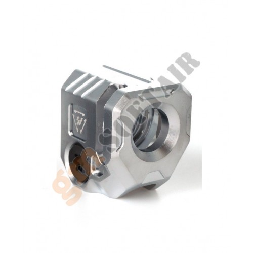 S.I. Circular Micro Threaded Barrel Comp - Black (MB-SI-MC-CIRCLE Madbull)