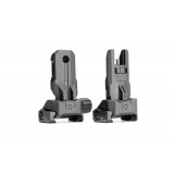 Strike Polymer Backup Sights - Black (MB-SI-SPBUS Madbull)