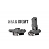 Strike Polymer Backup Sights - Black (MB-SI-SPBUS Madbull)