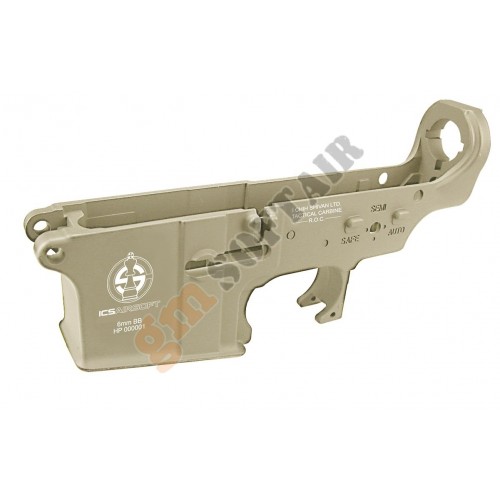 Guscio Inferiore in metallo M4/M16 TAN con Logo ICS