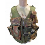 Gillet tattico a rete con fondina vegetato
