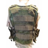 Gillet tattico a rete con fondina vegetato