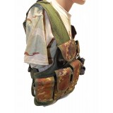 Gillet tattico a rete con fondina vegetato