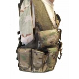 Gillet tattico a rete con fondina Multicam (06557 Royal)