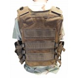 Gillet tattico a rete con fondina verde