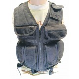 Gilet Tattico Rete e Cordura Nero (2ET02N Vega Holster)
