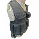 Gilet Tattico Rete e Cordura Nero (2ET02N Vega Holster)