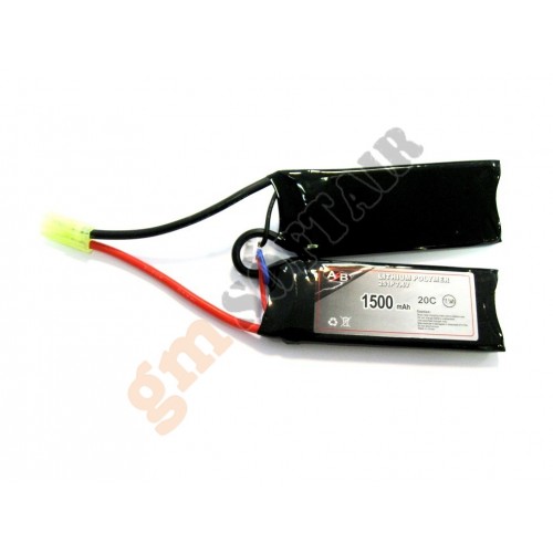 LiPo 7.4x1500 20C Doppia M4 (ACTION BATTERIES)