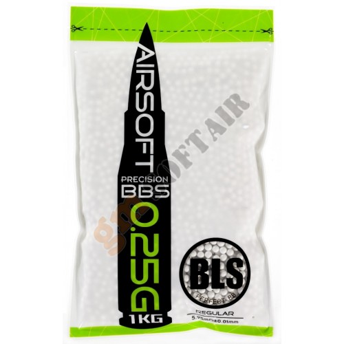 Busta da 1kg (4000bb) - BB da 0.25g - White (Precision Grade BLS) Busta da 1kg (4000bb) - BB da 0.25g - White (Precision Grade BLS)