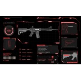 M4 Keymod Full Metal Nero (3381M D-BOYS)