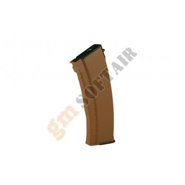 Caricatorein ABS per AK74 - MidCap 120bb - Bakelite (E&L-1102-08 E&L)