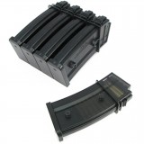 Set 5 Caricatori in plastica 50bb per G36 Nero (KA-MAG-05-V-OR King Arms)