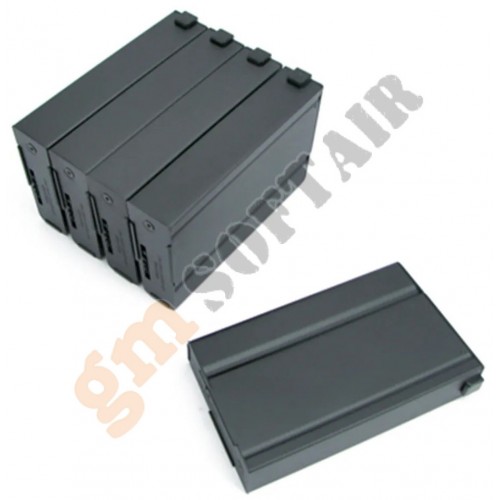 Set 5 Caricatori in Metallo 450bb M14 Nero (KA-MAG-10-V-HC King Arms)