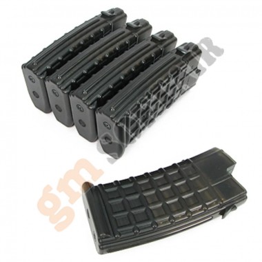 Set da 5 Caricatori in plastica 330bb Steyr AUG (KA-MAG-15-V-HC King Arms)