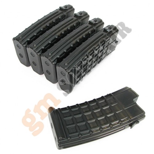 Set da 5 Caricatori in plastica 330bb Steyr AUG (KA-MAG-15-V-HC King Arms)