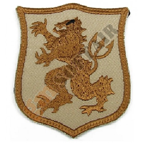 Patch Seal Gold Team Lion S TAN Ricamata (KA-AC-6063-TAN King Arms)