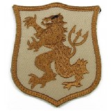 Patch Seal Gold Team Lion S TAN Ricamata (KA-AC-6063-TAN King Arms)