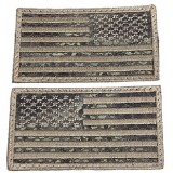 Set 2 Bandiere USA DX- SX Snake Pattern Ricamate Large (KA-AC-6258-SN King Arms)