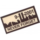Patch Never Forget 911 TAN Plastificata (KA-AC-2181-TA King Arms)