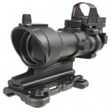 ACOG 4X32 Scope a Sgancio Rapido con Mini Dot Nera (AO5316 AIM-O)