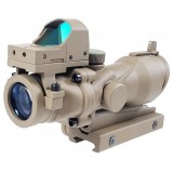 ACOG 4X32 Scope con Mini Dot TAN (AO5317 AIM-O)
