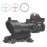 ACOG 4X32 Reticolo Illuminato a Sgancio Rapido con Mini Dot Nera (AO5321 AIM-O)