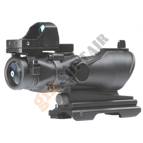 ACOG 4X32 Reticolo Illuminato a Sgancio Rapido con Mini Dot Nera (AO5321 AIM-O)