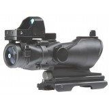 ACOG 4X32 Reticolo Illuminato a Sgancio Rapido con Mini Dot Nera (AO5321 AIM-O)