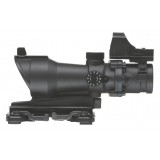 ACOG 4X32 Reticolo Illuminato a Sgancio Rapido con Mini Dot Nera (AO5321 AIM-O)