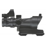 ACOG 4X32 Reticolo Illuminato a Sgancio Rapido con Mini Dot Nera (AO5321 AIM-O)