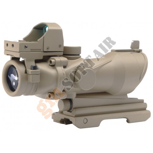 ACOG 4X32 Reticolo Illuminato a Sgancio Rapido con Mini Dot TAN (AO5321 AIM-O)