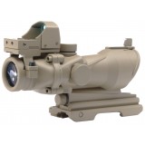 ACOG 4X32 Reticolo Illuminato a Sgancio Rapido con Mini Dot TAN (AO5321 AIM-O)