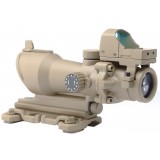 ACOG 4X32 Reticolo Illuminato a Sgancio Rapido con Mini Dot TAN (AO5321 AIM-O)
