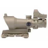 ACOG 4X32 Reticolo Illuminato a Sgancio Rapido con Mini Dot TAN (AO5321 AIM-O)