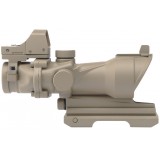 ACOG 4X32 Reticolo Illuminato a Sgancio Rapido con Mini Dot TAN (AO5321 AIM-O)