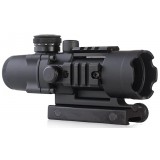 4X32 Tactical Compact Scope con Reticolo Illuminato Nera (AO3036 AIM-O)