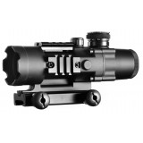 4X32 Tactical Compact Scope con Reticolo Illuminato Nera (AO3036 AIM-O)