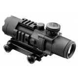 4X32 Tactical Compact Scope con Reticolo Illuminato Nera (AO3036 AIM-O)