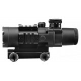 4X32 Tactical Compact Scope con Reticolo Illuminato Nera (AO3036 AIM-O)