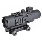 4X32 Tactical Compact Scope con Reticolo Illuminato Nera (AO3036 AIM-O)