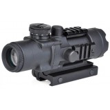 4X32 Tactical Compact Scope con Reticolo Illuminato Nera (AO3036 AIM-O)