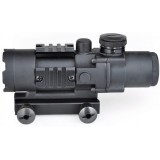 4X32 Tactical Compact Scope con Reticolo Illuminato Nera (AO3036 AIM-O)