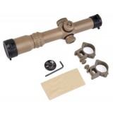 1-4x24SE Tactical Scope (Red-Green Reticle) TAN (AO3044 AIM-O)